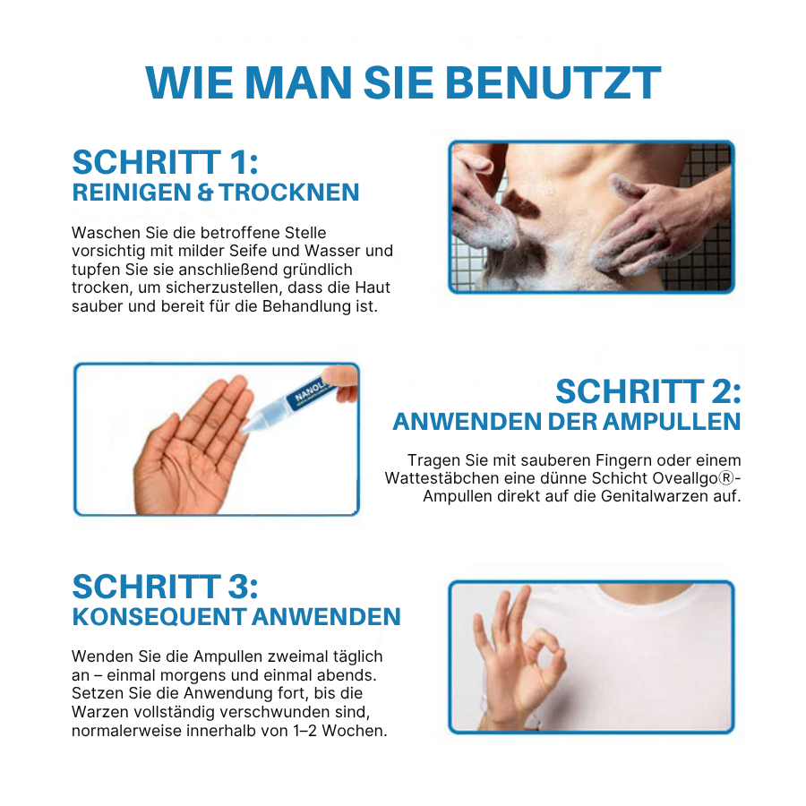 Oveallgo® Profi Nanolipo Genital Warzen Klinische Ampullen