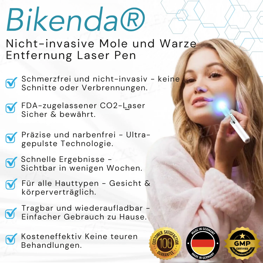 Bikenda® ULTRA Nicht-invasiv Leberfleck- und Warzenentfernungs-Laserstift Exklusiv