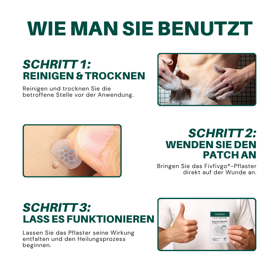Fivfivgo® Magnesium ULTRA Mikropin HPV Genitalien Warzen Entfernung Patch