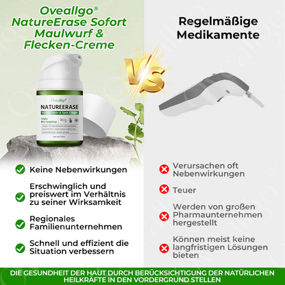 ✅ Offizieller Laden: Oveallgo® NatureErase Sofort Maulwurf & Flecken-Creme