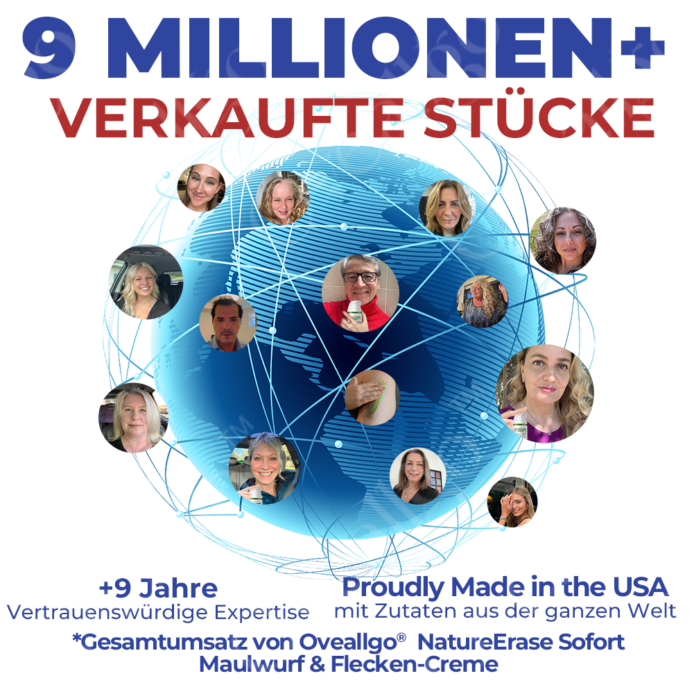 ✅ Offizieller Laden: Oveallgo® NatureErase Sofort Maulwurf & Flecken-Creme