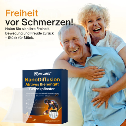 NovaRX® NanoDiffusion Aktives Bienengift Gelenkpflaster –🐝 🦵Linderung von Schulter-, Nacken-, Rücken- und Knieschmerzen in 10 Minuten!