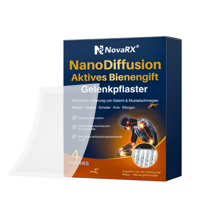 NovaRX® NanoDiffusion Aktives Bienengift Gelenkpflaster –🐝 🦵Linderung von Schulter-, Nacken-, Rücken- und Knieschmerzen in 10 Minuten!